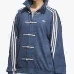 Men's Chinese Blue Bomber Jacket Front - Rare Jackets