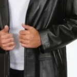 Ares Black Leather Coat Sleeves Rare Jacket