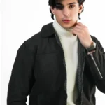 Men's Garde Brown Suede Leather Jacket - Image 8
