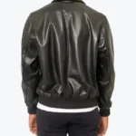 Aviator A2 USAAF Black Leather Bomber Jacket Back - Rare Jackets