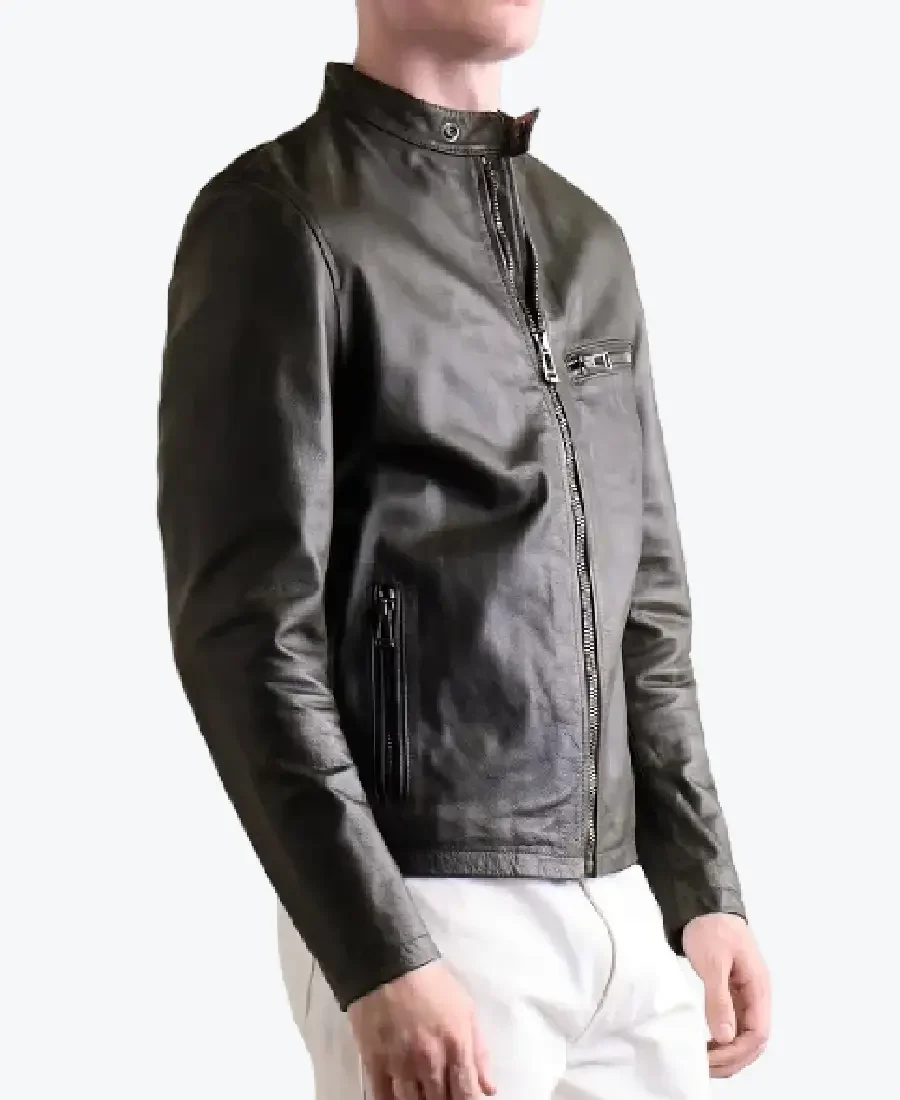 Pearson Waxed Black Leather Jacket - Rare Jackets