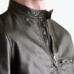 Pearson Waxed Black Leather Jacket Collar - Rare Jackets