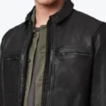 Billy McDermott Leather Jacket Colllar