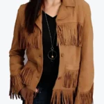Birdy Women’s Brown Western Fringe Leather Jacket - Rare Jackets