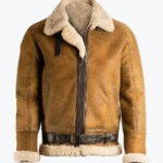 Brad Men’s Brown B-3 Aviator Bomber Leather Jacket Rare Jacket