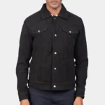 Bravo-Mens-Black-Trucker-Suede-Jacket-1.webp