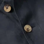 Men's Navy Suede Blouson Jacket - Image 4