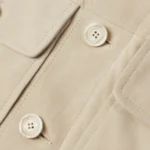 Men’s Beige Shirt Style Suede Jacket - Image 4