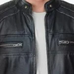 Cafe Racer Lambskin Leather Jacket Collar Rare Jacket