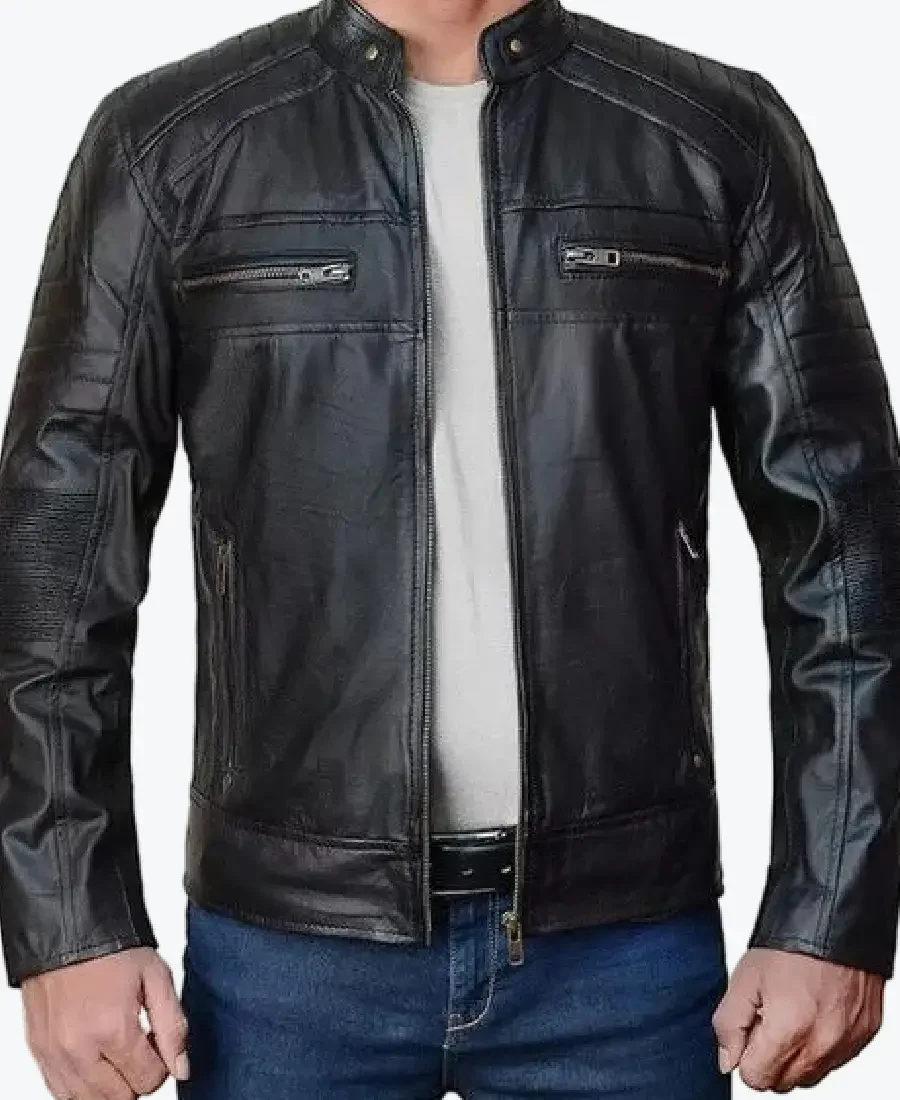 Cafe Racer Lambskin Leather Jackets Rare Jacket