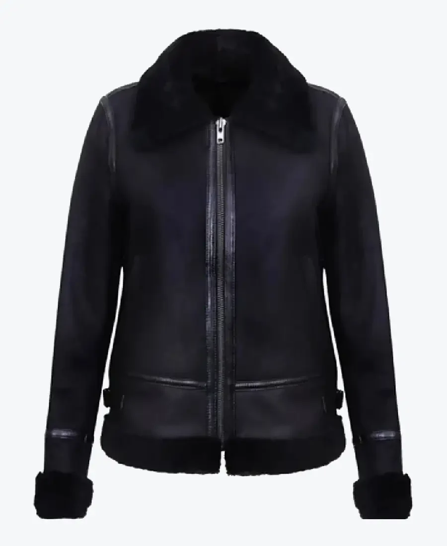 Campinas Black B3 Sheepskin Leather Jacket Rare Jacket