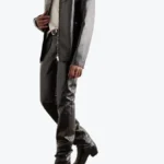 Men's PLain Black Leather Jacket Side - Rare Jackets