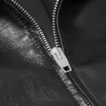 Men's Blouson Black Leather Jacket Closuep - Rare Jackets