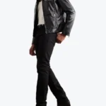 Women Blouson Cropped Leather Jacket Side - Rare Jackets