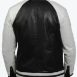 Charles Men’s Classic Black Stripped Bomber Style Jacket Back - Rare Jackets