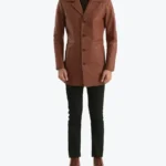 Classmith Leather Coat Front View