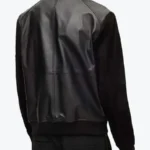 Cooper Mens Black Bomber Leather Jacket Back - Rare Jackets