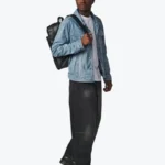 Crew Denim Leather Jacket With Hood - Rare Jackets