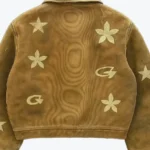 DDF Distressed Wooden Cotton Jacket Back - Rare Jackets