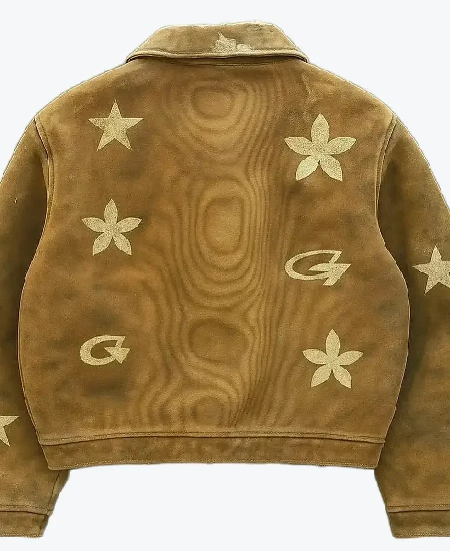 DDF Distressed Wooden Cotton Jacket Back - Rare Jackets