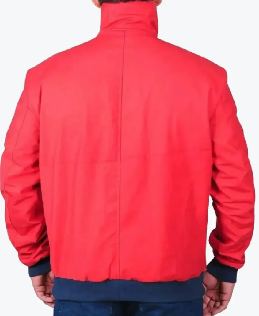 David Hasselhoff Baywatch Bomber Cotton Jacket Back - Rare Jackets