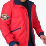 David Hasselhoff Baywatch Bomber Cotton Jacket Side - Rare Jackets