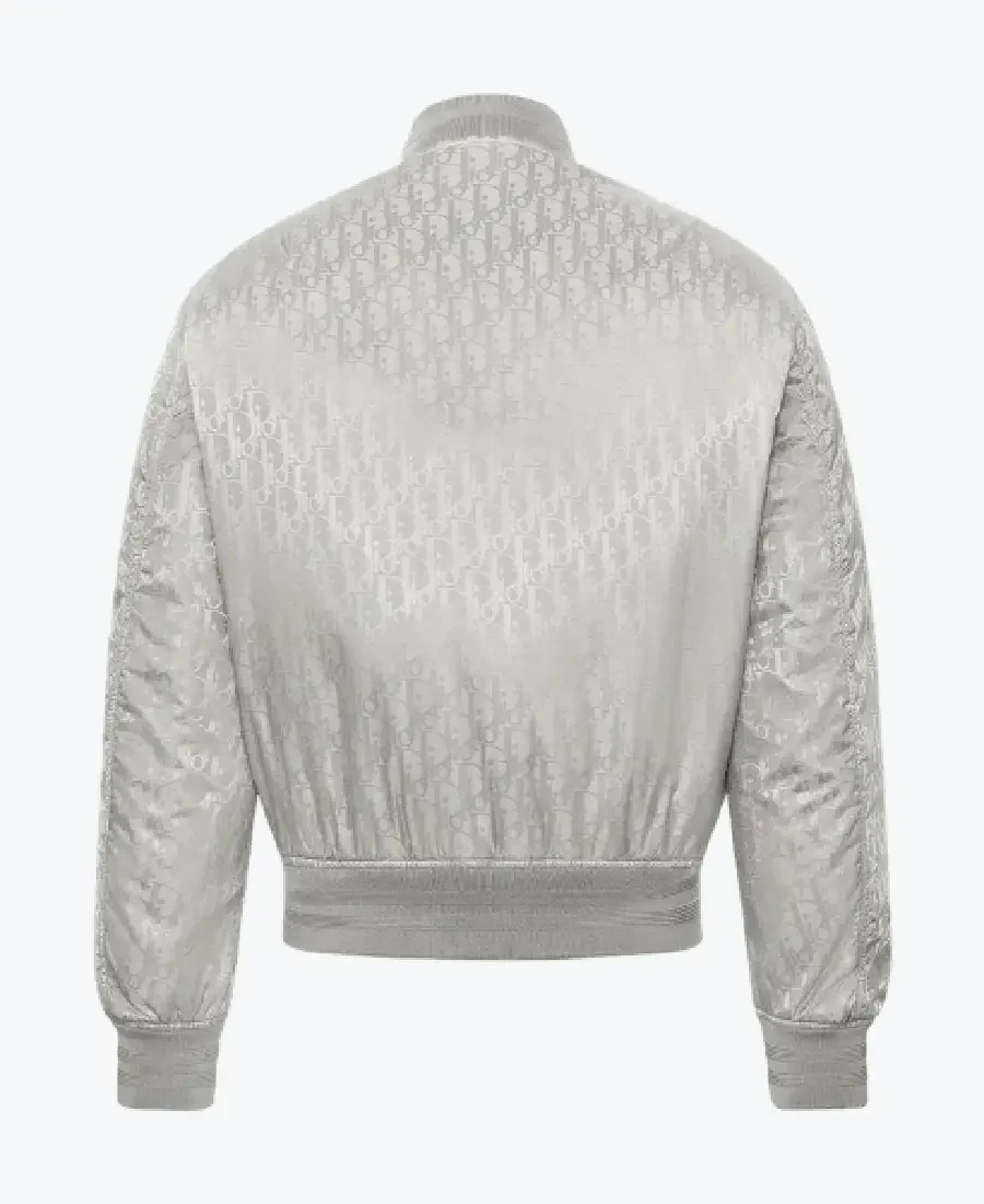 Dior Oblique Gray Bomber Jacket Back - Rare Jackets