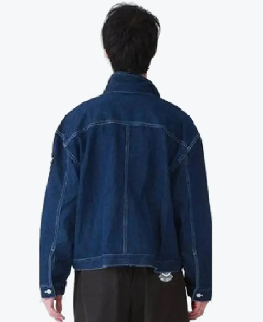 Dragon Ball Z Trunks Denim Jacket Back - Rare Jackets