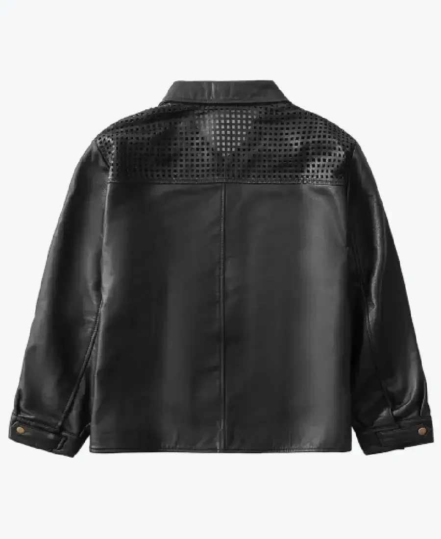 EXODUS Black Leather Jacket Back - Rare Jackets