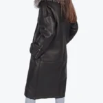 Eloise Shearling Long Coat Side - Rare Jackets