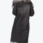 Eloise Shearling Long Coat back - Rare Jackets