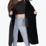 Eloise Shearling Long Coat front - Rare Jackets