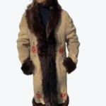 Emerald Sheepskin Afghan Coat Front - Rare Jackets