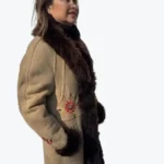 Emerald Sheepskin Afghan Coat Side - Rare Jackets