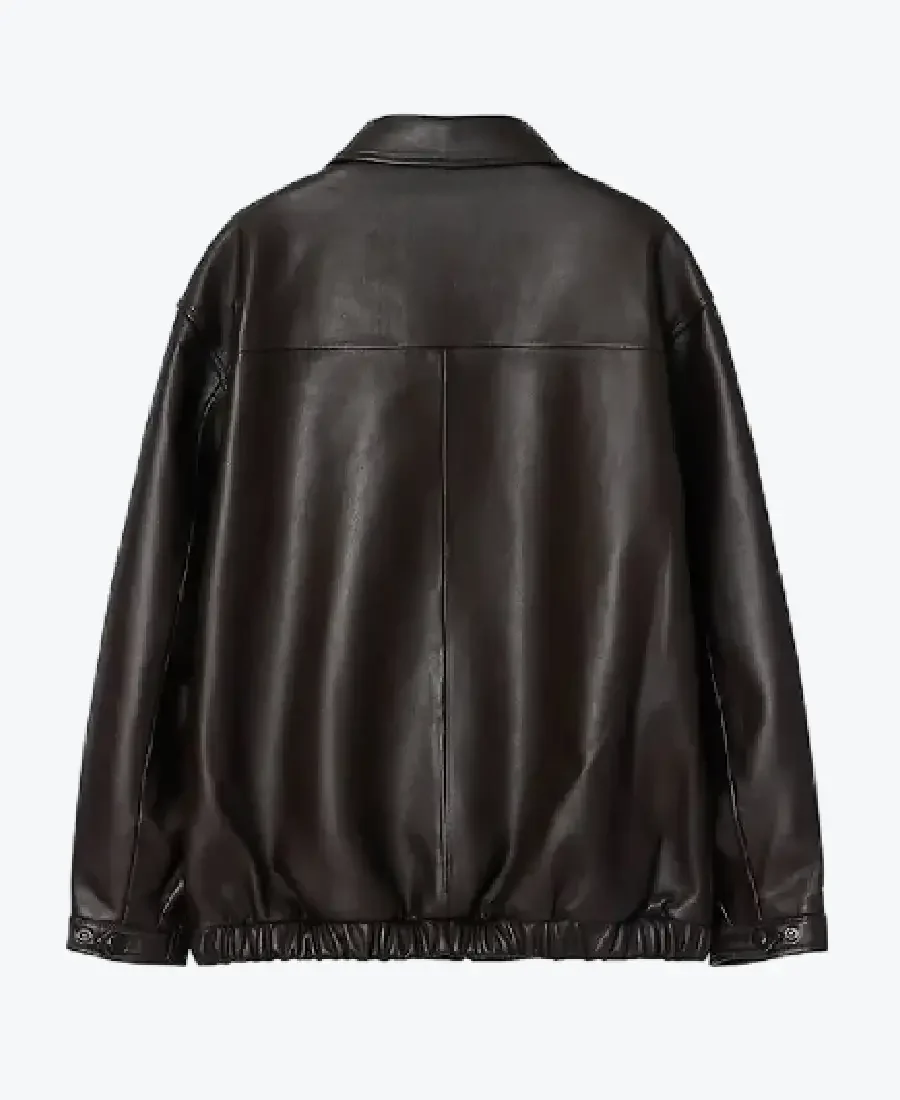 Exclusive Leftseoul Lambskin Leather Jacket Back - Rare Jackets