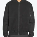 Fend Black Suede Leather Bomber Jacket - Rare Jackets