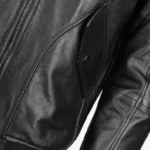 Francis Mens Black Bomber Leather Jacket - Rare Jackets