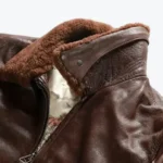 G-1 Flight Leather Bomber Jacket Collar