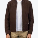 Gabriel Men’s Brown Suede Jacket Front
