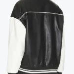 Shop The Women’s Black and White Leather Varsity Jacket - Rare Jackets