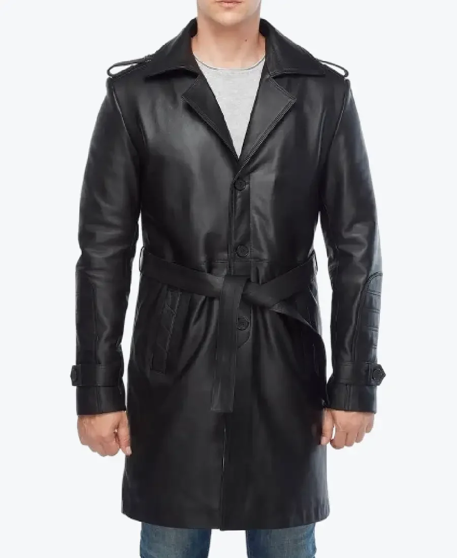 Godlock Black Leather Coats Rare Jacket