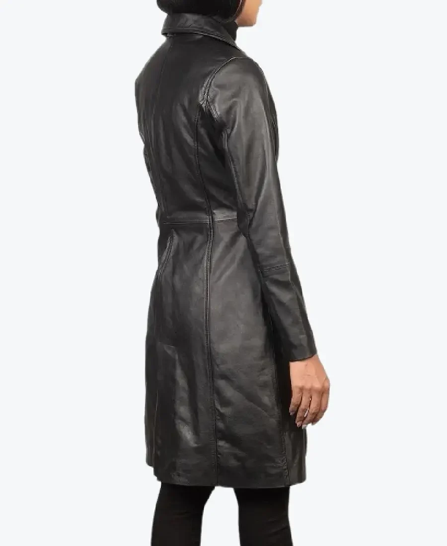 High Fidelity Robyn Leather Coat Back - Rare Jackets