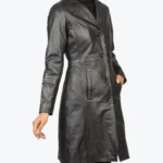 High Fidelity Robyn Leather Coat Side - Rare Jackets