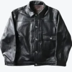 Houston Cow Leather Track Jacket Rare Jacket
