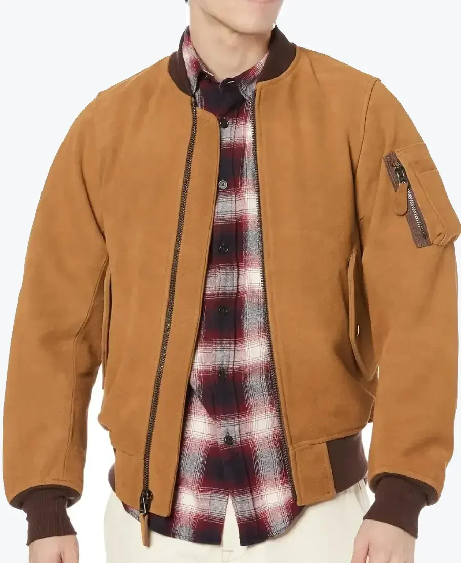 Houston Cow Suede MA-1 Flight Jacket