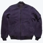 Houston Cow Suede MA-1 Purple Flight Jacket