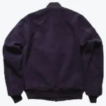 Houston Cow Suede MA-1 Purple Flight Jacket Back