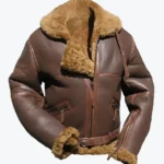 James Men’s Brown B-3 Bomber Leather Jacket Rare Jacket