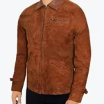 Joshua Men’s Brown Suede Jacket