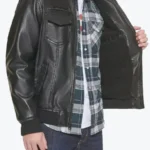 Kin Men’s Black Bomber Leather Jacket - Rare Jackets